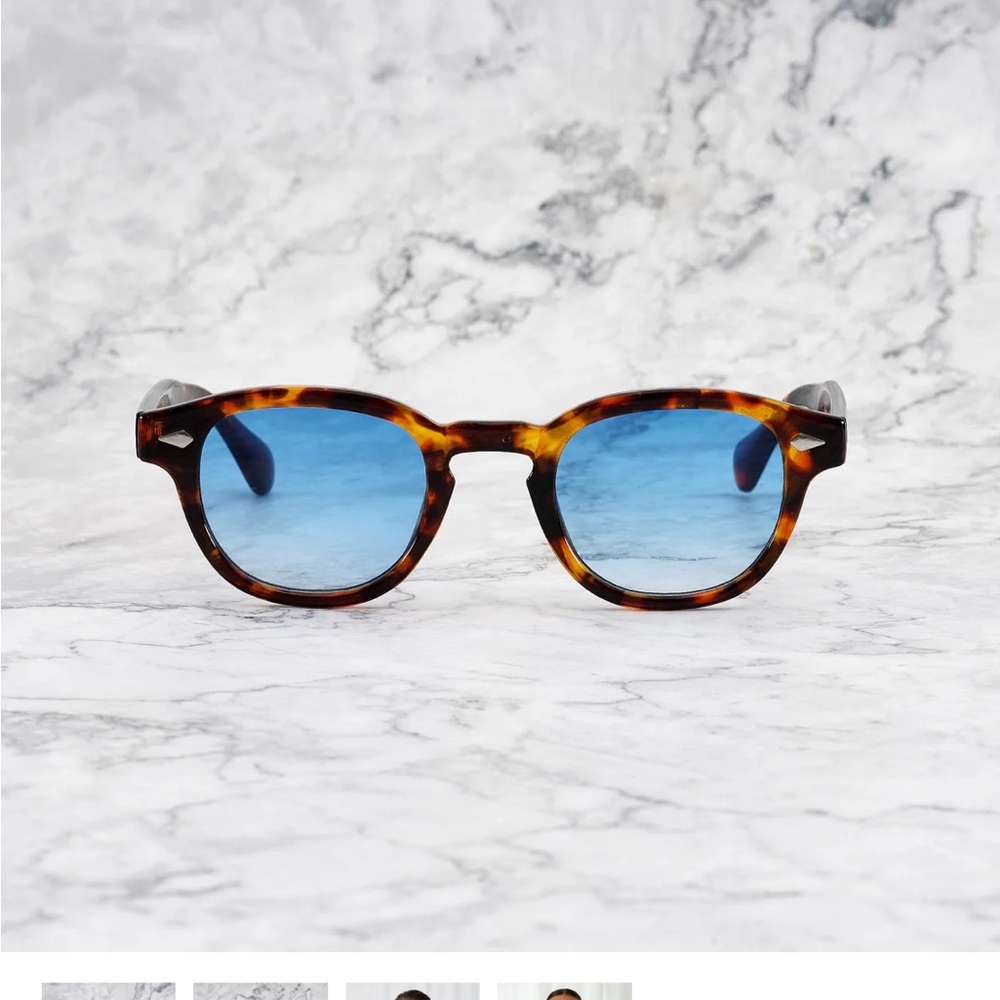 Brand new never worn Tortoise Shell Sunglasses with Blue Lenses